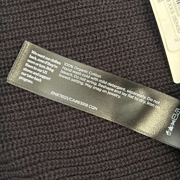 Eileen Fisher Peruvian Organic Crepe Short Sleeve Sweater, NWT, XXS - Picture 4 of 4